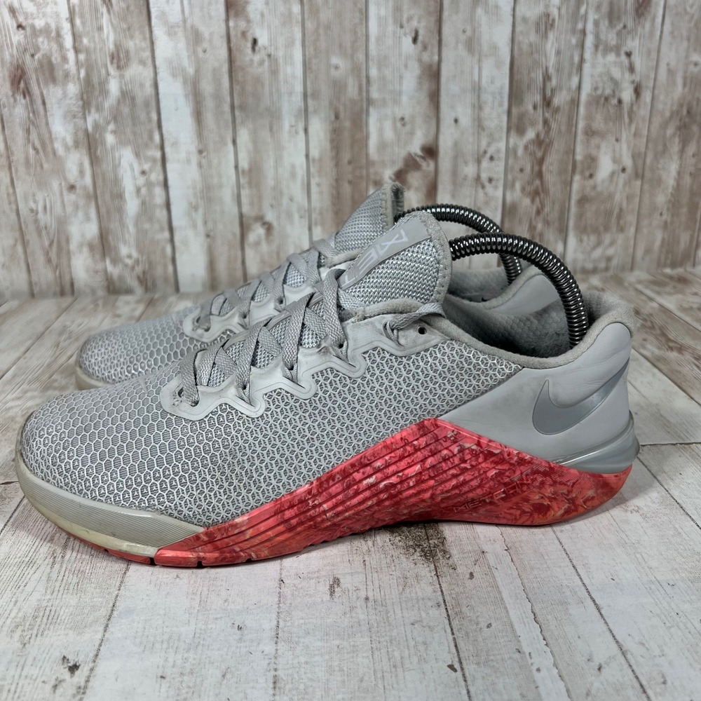 Nike Metcon 5 Womens Training Shoes Atmosphere Grey Ember Glow AO2982-004 9.5